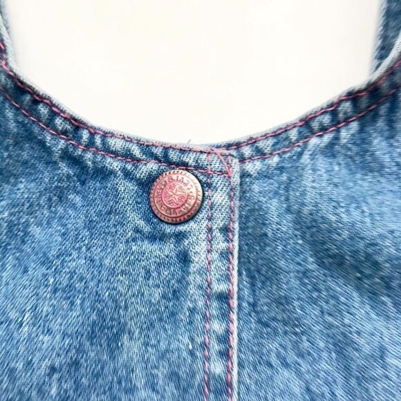 Vintage Little Levis pink label denim overalls 24m - Picture 3 of 10